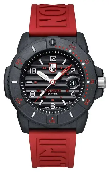 Luminox XS.3615.RF Navy Seal 3600 Series Black Dial Red Watch