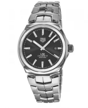 Tag Heuer Link Automatic Black Dial Stainless Steel Mens Watch WBC2110.BA0603 WBC2110.BA0603