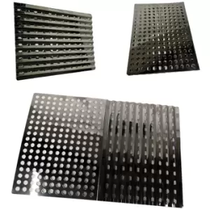 L30 x W23cm Stainless Steel Folding BBQ Grill Plate - 1pcs - 2 plates