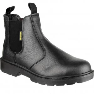 Amblers Mens Safety FS116 Dual Density Pull On Safety Dealer Boots Black Size 8