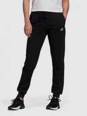 adidas Essentials Linear Pants, Black/White, Size 2Xs, Women
