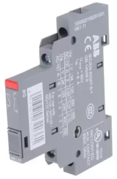 ABB Auxiliary Contact - 1NC + 1NO, 2 Contact, Side Mount, 2 A dc, 6 A ac