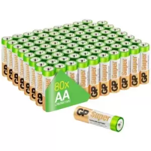 GP Batteries Super AA battery Alkali-manganese 1.5 V 80 pc(s)
