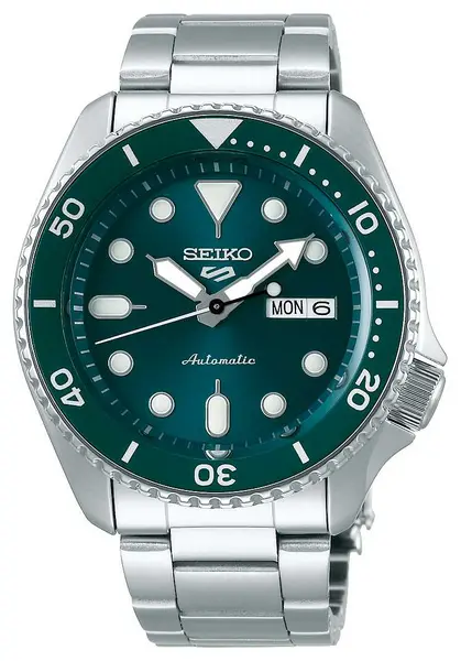 Seiko SRPD61K1 5 Sports Green Dial Stainless Steel Watch