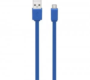 Goji G1MFLBL17 USB A to Micro USB B Cable 1m