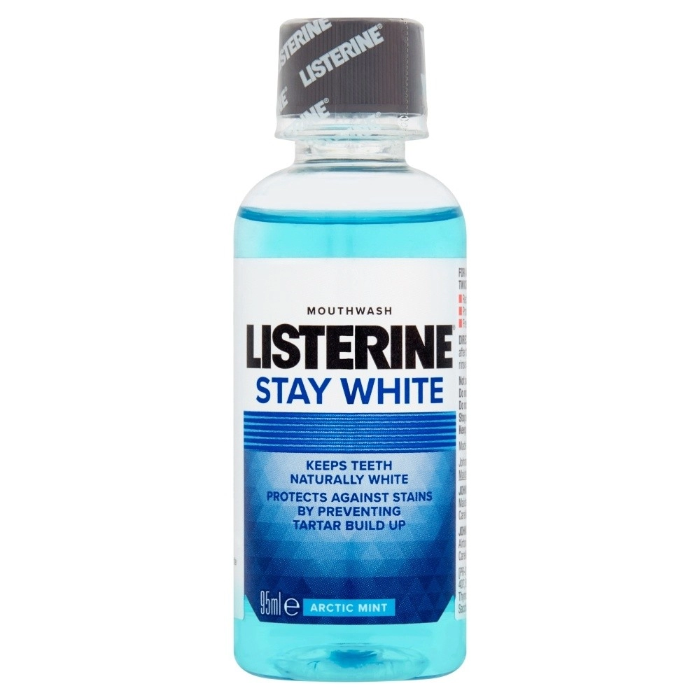 Listerine Stay White Travel Mouthwash Artic Mint 95ml