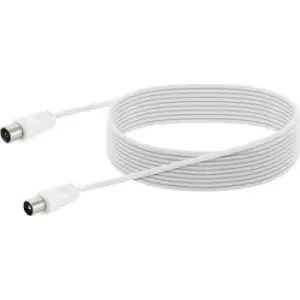 Schwaiger Antennas, SAT Cable [1x IEC plug - 1x IEC socket] 7.5 m White