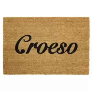 JVL Latex Coir Croeso Doormat 40 x 60cm - wilko