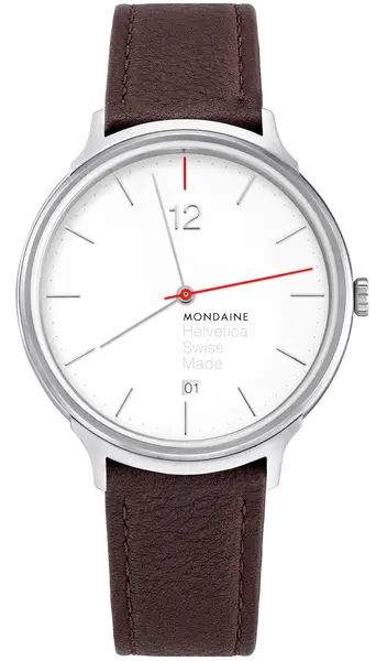 Mondaine Watch Helvetica Light Spiekermann Edition - White MD-196