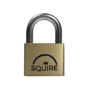Squire LN5/2.5 Lion Brass Padlock 5-Pin 50mm - 65mm Long Shackle