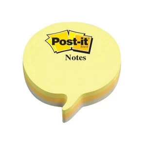 Post-it Sticky Notes Bubble Shaped Yellow/Grey 1 x 225 Sheets