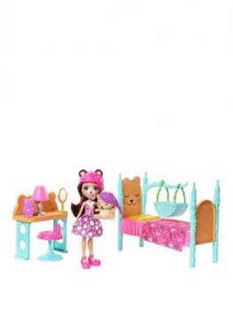 Enchantimals Dreamy Bedroom Playset With Doll And Animal