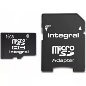 Integral SD Card 16GB with SD Adapter Class 10