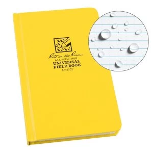 Rite In The Rain Waterproof Fabrikoid Unisex Outdoor Bound Book 4 x 7" Yellow