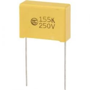 MKS thin film capacitor Radial lead 1.5 uF 250 Vdc 5 22.5mm L x W x H 26.5 x 10 x 19mm