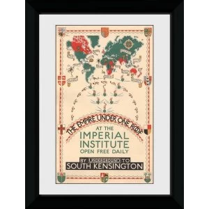Transport For London Empire Under One Roof 50 x 70 Framed Collector Print