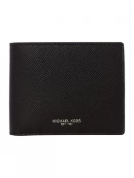 Michael Kors Billfold CrossGrain Leather Wallet Black