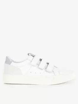 Barbour Barbour Georgie Leather 3 Strap Trainer - White, Size 7, Women