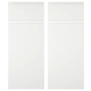 Cooke Lewis Appleby High Gloss White Corner base drawerline door W925mm Set of 2