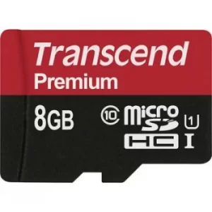 Transcend Premium microSDHC card 8GB Class 10, UHS-I