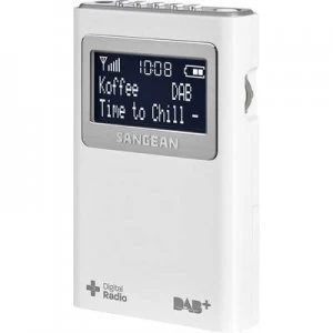 Sangean DPR-39 Pocket radio DAB+, FM White