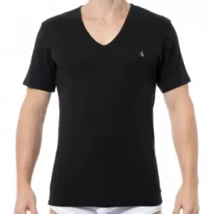 Calvin Klein 2-Pack Ck One Cotton V-Neck T-Shirts - Black S