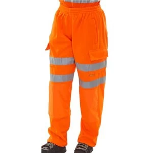 BSeen High Visibility XXXXLarge Safety Trousers Orange