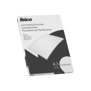 Ibico Basics Standard A3 Laminating Pouches Crystal Clear (Pack 100)