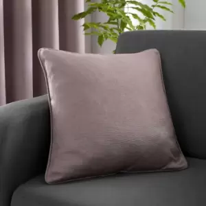 Strata Woven Piped Filled Cushion, Blush, 43 x 43cm - Fusion