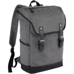 Field & Co. Hudson 15.6" Laptop Backpack (29.8 x 12.7 x 45cm) (Grey/Solid Black)