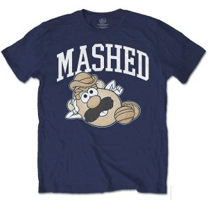 Hasbro - Mr Potato Head Mashed Unisex X-Large T-Shirt - Blue