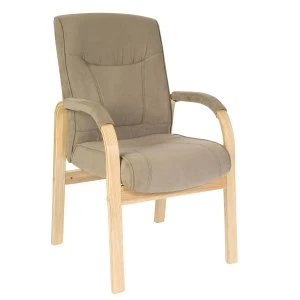 Teknik Guildford Visitor Chair with Cappuccino Suede Effect