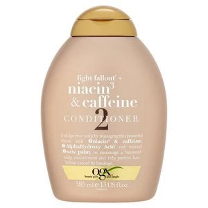 OGX Anti-Hair Fallout Niacin + Caffeine Conditioner 385ml