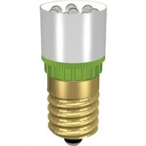 LED bulb E14 Ultra green 230 Vdc 230 V AC 37000 mcd Signal Construct MCRE148378