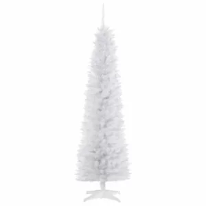 Slim White Artificial Christmas Tree 180cm