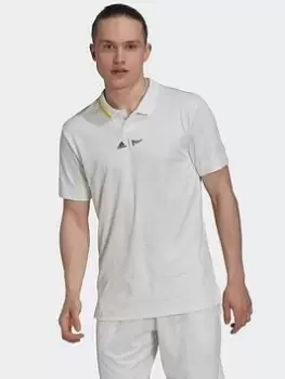 adidas London Freelift Polo Shirt, White, Size S, Men