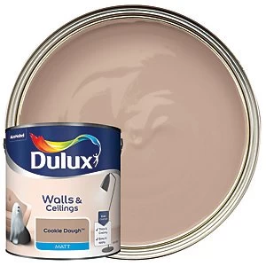 Dulux Walls & Ceilings Cookie Dough Matt Emulsion Paint 2.5L