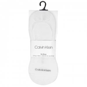 Calvin Klein 2 Pack Luca Shoe Liners - White/White2