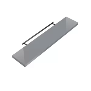 CASARIA Floating Wall Shelf with Wall Mount High-lustre Grey