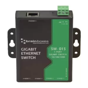 Brainboxes SW-015 network switch Unmanaged Gigabit Ethernet...