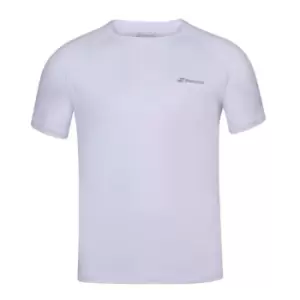 Babolat Poly Crew Neck T Shirt Mens - White