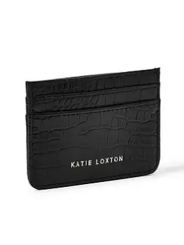 Katie Loxton Faux Croc Card Holder - Black