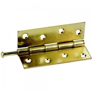Select Hardware Butt Hinges Steel Electro Brass 38mm 2 Pack