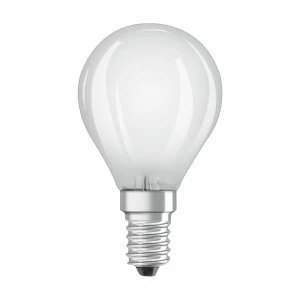 Osram 3W Parathom Frosted LED Globe Bulb E14/SES Dimmable Very Warm White - 288485-439252