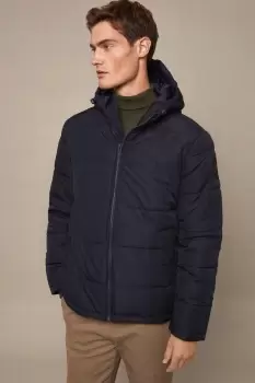 Mens Hooded Quilt Puffer Jacket