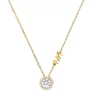 Michael Kors Custom Yellow Gold Tone Cubic Zirconia Necklace