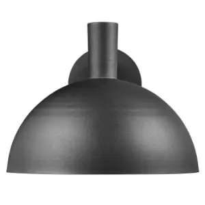 Arki 35cm Outdoor Dome Wall Lamp Black, E27, IP54