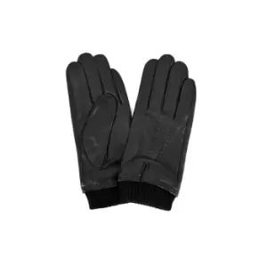 Eastern Counties Leather Mens Rib Cuff Gloves (S) (Black)