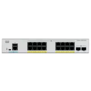 Cisco Catalyst C1000-16FP-2G-L network switch Managed L2 Gigabit Ethernet (10/100/1000) Power over Ethernet (PoE) Grey