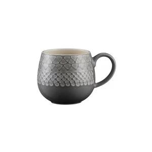 Mason Cash Impressions Durable Stoneware 350ml Grey Mug Ceramic